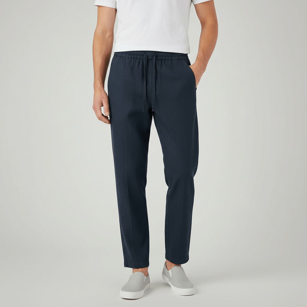 Lizizo | Luźne lniane spodnie z elastyczną talią