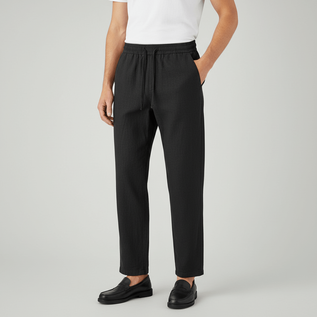 Lizizo | Luźne lniane spodnie z elastyczną talią