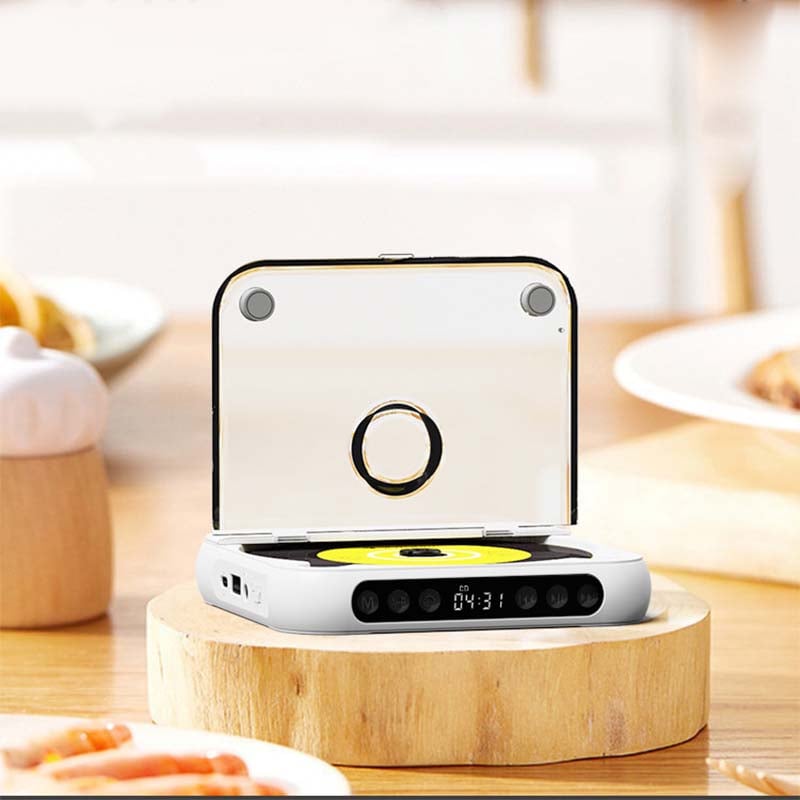 Przenośny odtwarzacz CD Bluetooth | mały discman, mp3, USB-C, akumulator