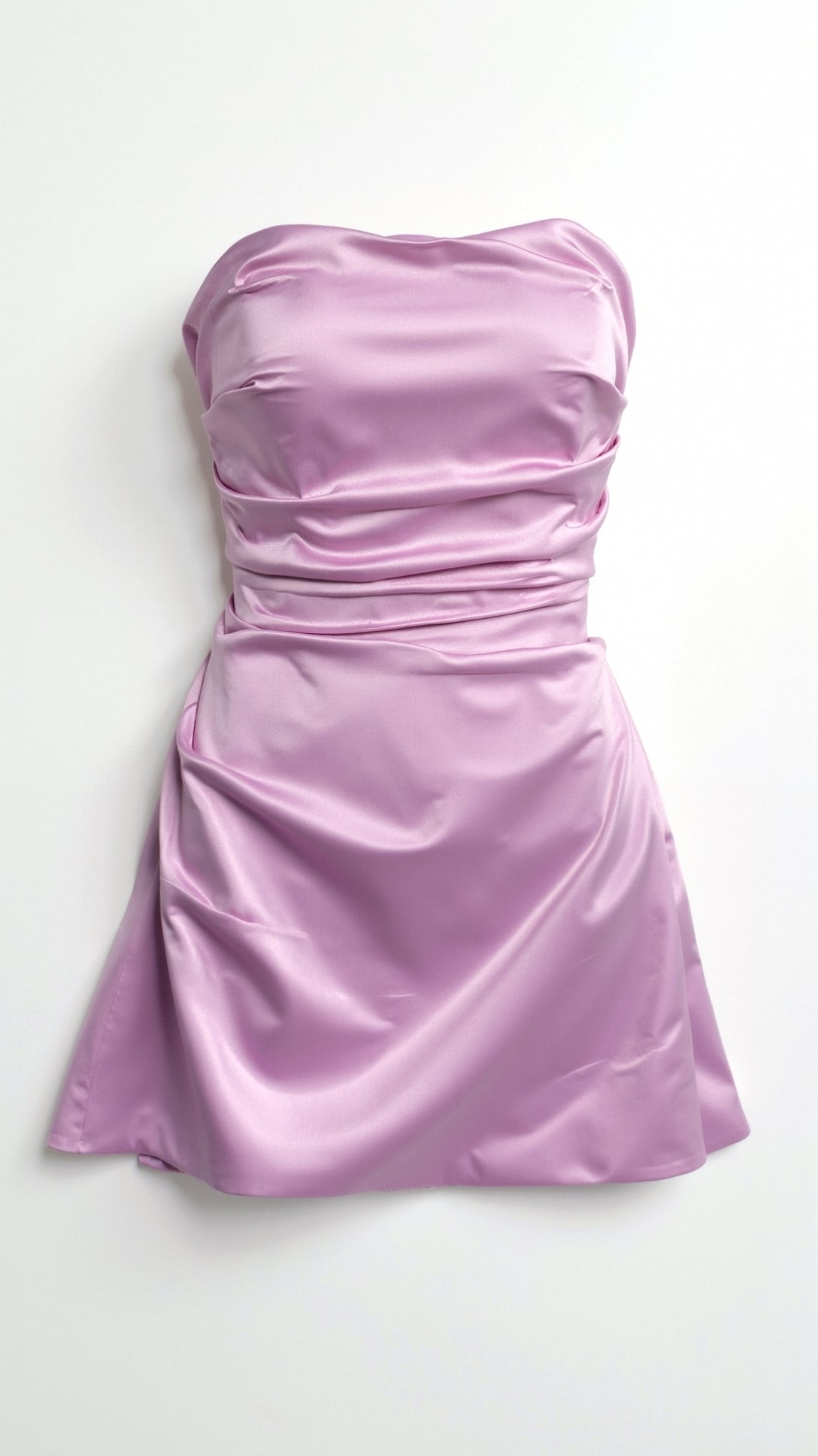 Sukienka Damska Mini Bez Ramiączek Asymetryczna - Różne Kolory