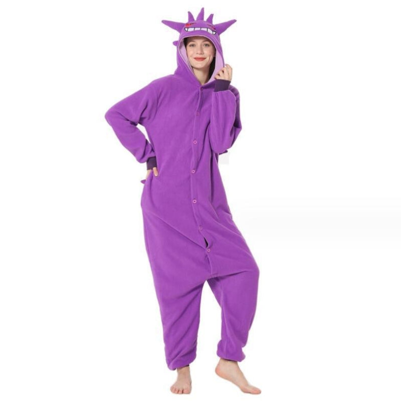 Piżama kigurumi jednoczęściowa z pluszu, uniseks dla par i całej rodziny - view 1