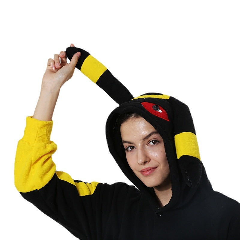 Piżama kigurumi jednoczęściowa z pluszu, uniseks dla par i całej rodziny - view 11