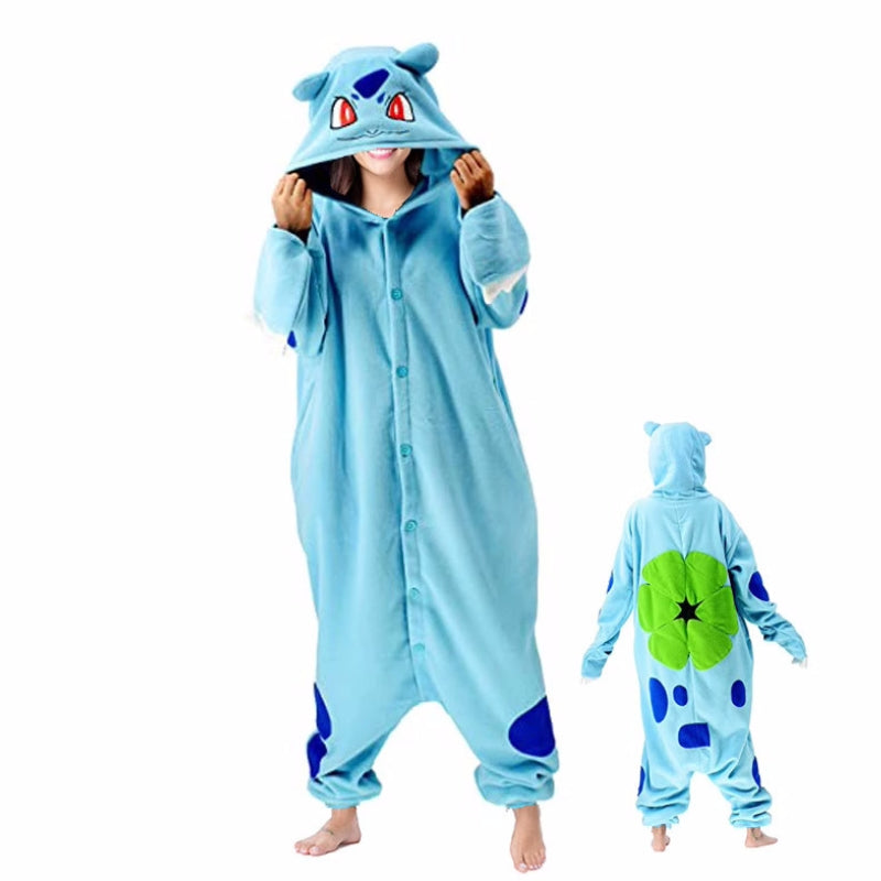 Piżama kigurumi jednoczęściowa z pluszu, uniseks dla par i całej rodziny - view 15