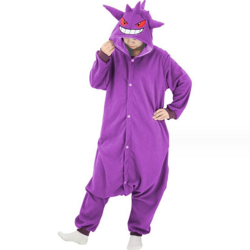Piżama kigurumi jednoczęściowa z pluszu, uniseks dla par i całej rodziny - view 2