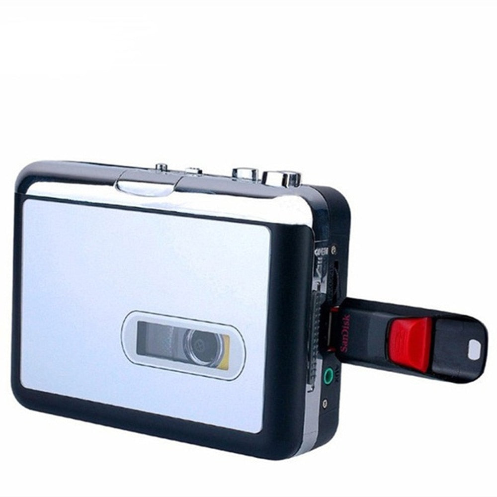 Przenośny konwerter kaset magnetofonowych na MP3, odtwarzacz i walkman z USB - view 2