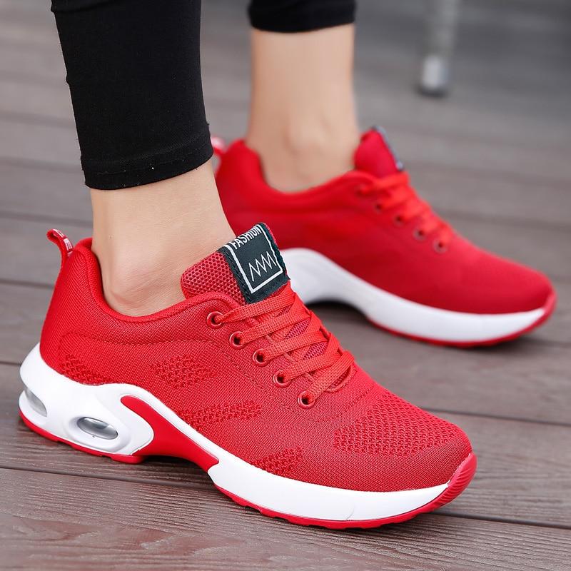 Sneakersy damskie sportowe z siateczki, wygodne buty do biegania i na siłownię - view 10