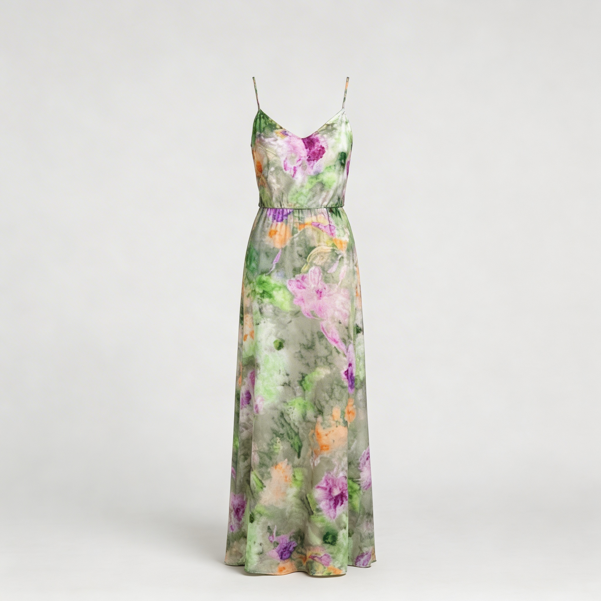 Lizizo | Długa sukienka z nowoczesnym nadrukiem