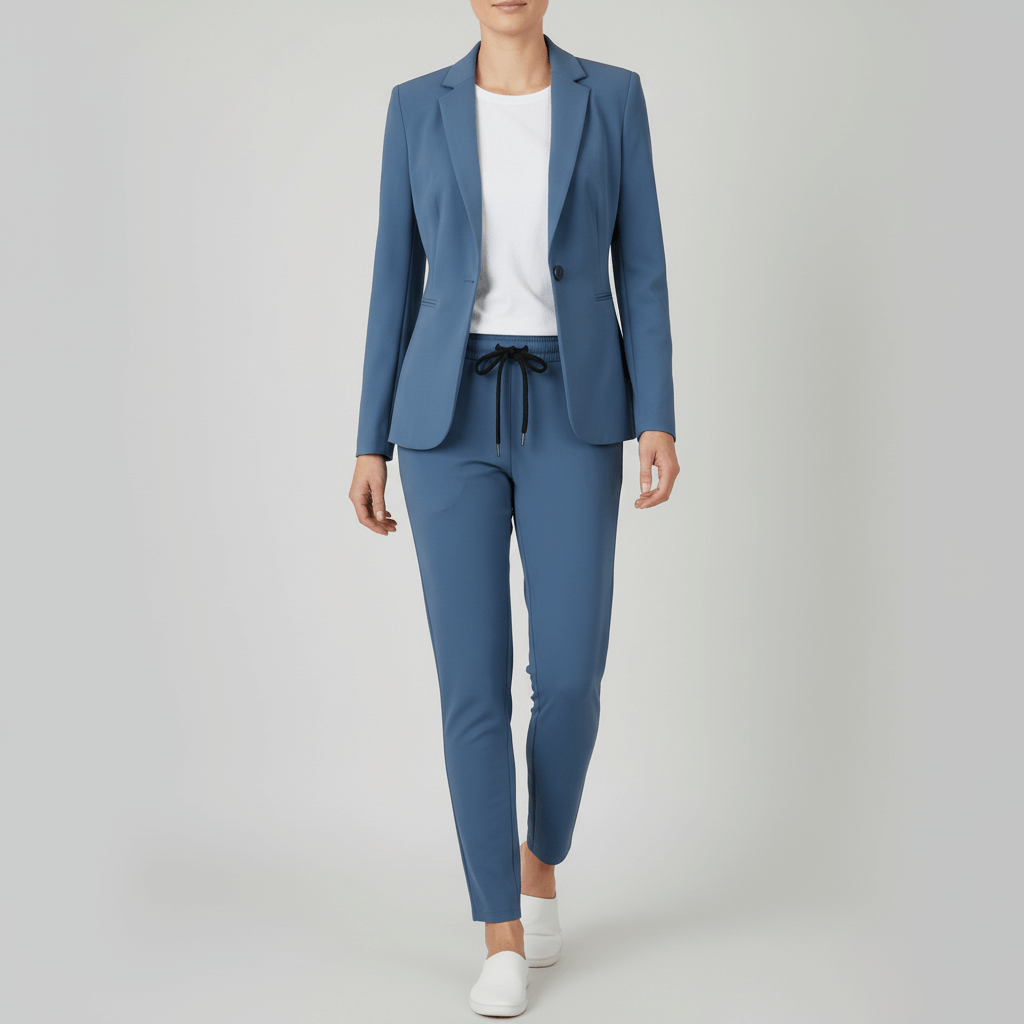 Lizizo | Klasyczna marynarka i jogger z elastycznym pasem