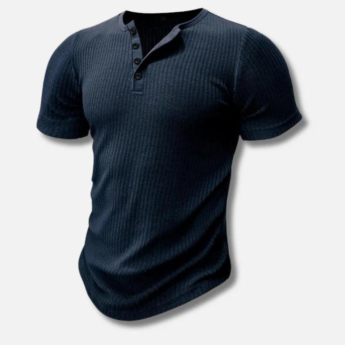 Lizizo | Koszulka typu henley Muscle Fit