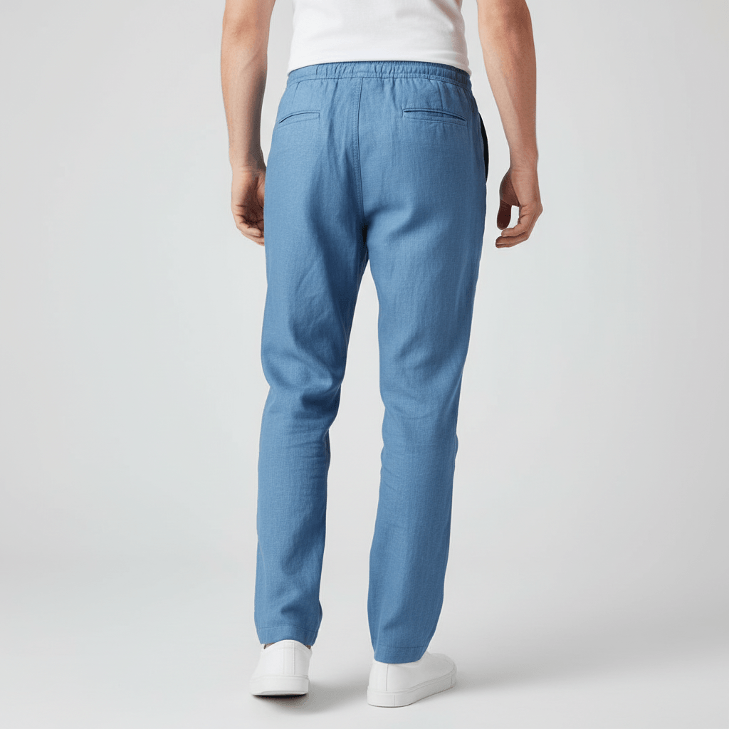 Lizizo | Lekkie lniane spodnie z sznurkiem