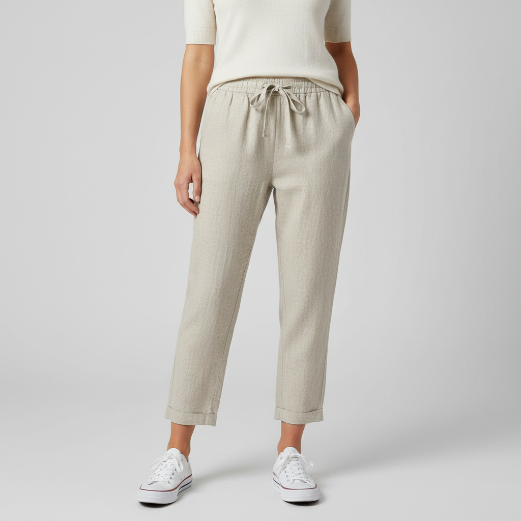 Lizizo | Oddychające lniane spodnie