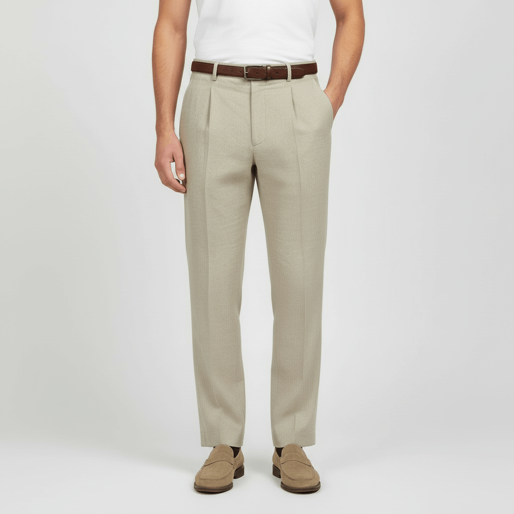 Lizizo | Plisowane lniane spodnie