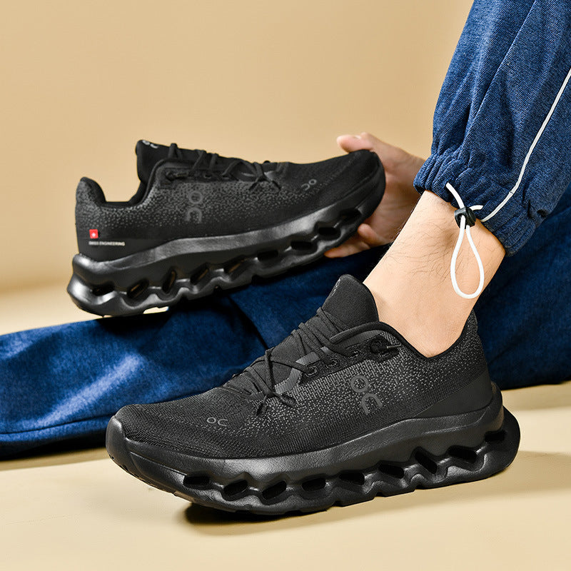 Buty do biegania unisex, lekkie sneakersy sportowe z dzianiny na trening i siłownię - view 6