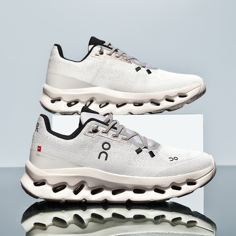 Buty do biegania unisex, lekkie sneakersy sportowe z dzianiny na trening i siłownię - Szary
