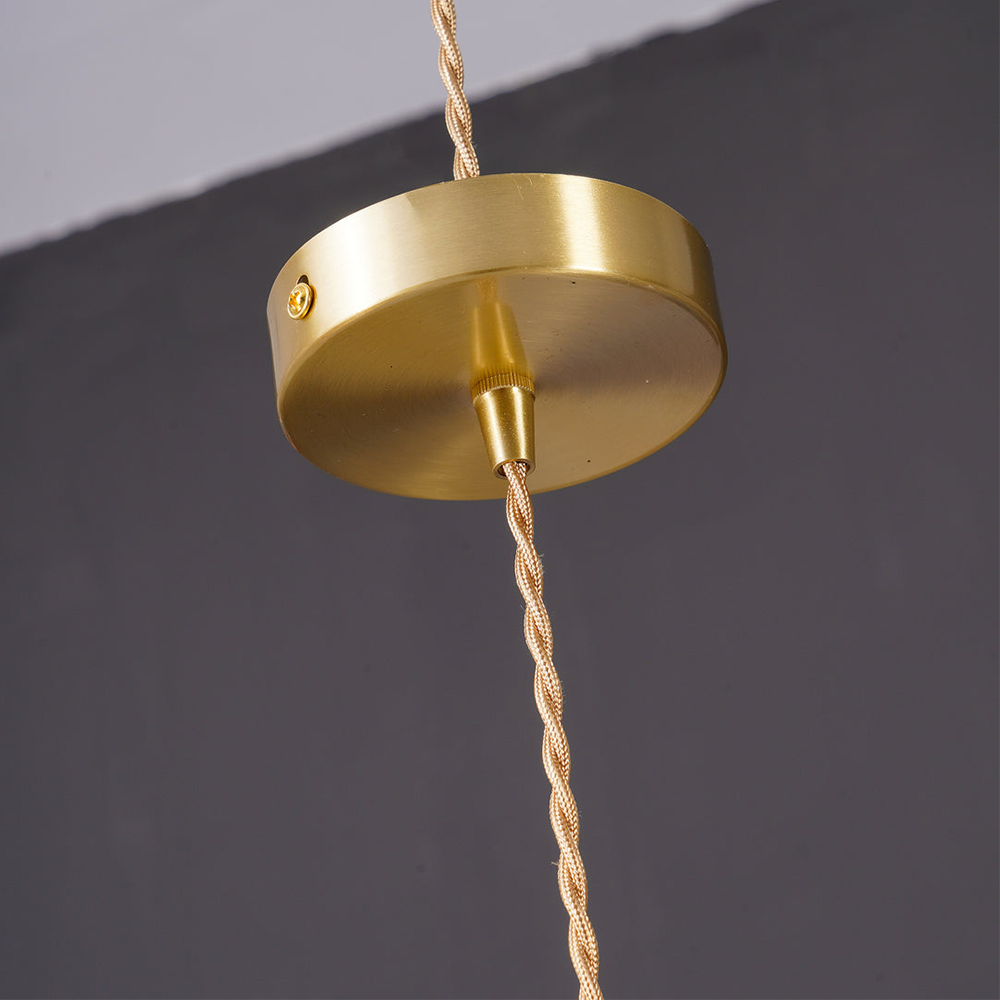Lampa wisząca szklana w kształcie kwiatu, nad stół, do salonu i sypialni - view 16