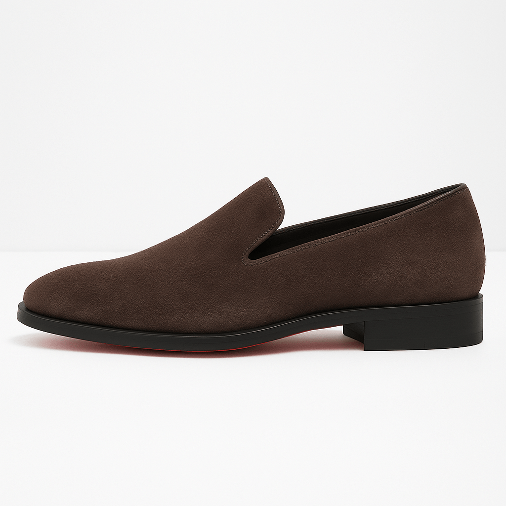 Mokasyny męskie zamszowe wsuwane, eleganckie loafersy do garnituru i na co dzień - view 4