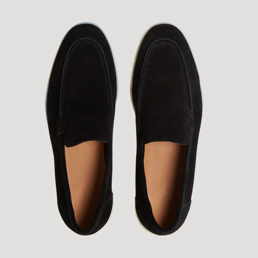Mokasyny męskie zamszowe wsuwane, loafersy na co dzień i do garnituru - view 7