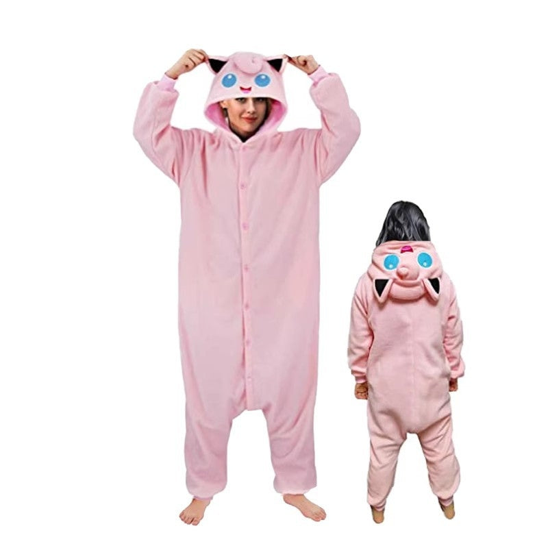 Piżama kigurumi jednoczęściowa z pluszu, uniseks dla par i całej rodziny - view 17
