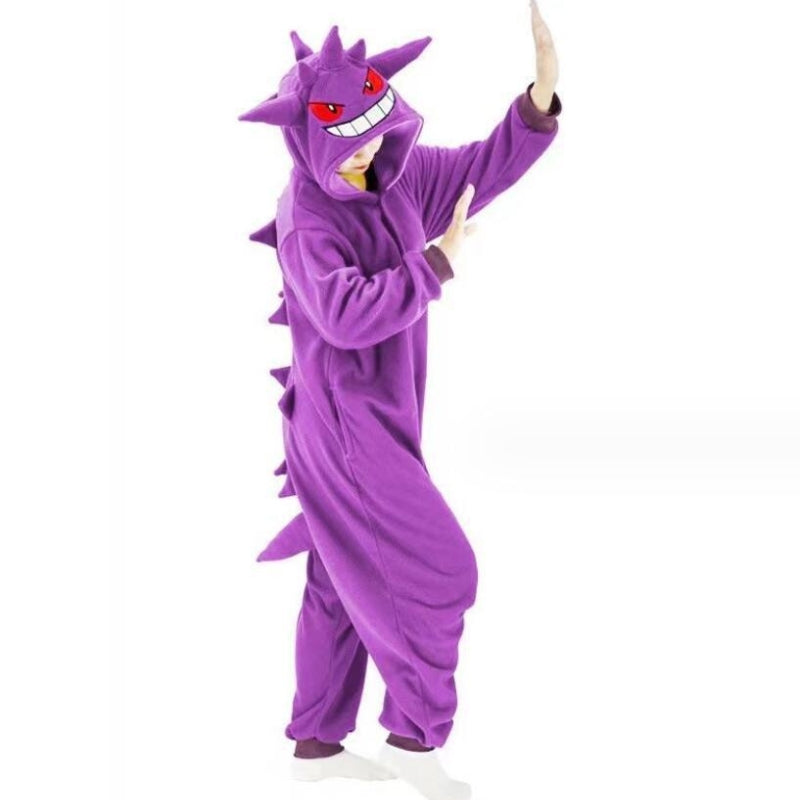 Piżama kigurumi jednoczęściowa z pluszu, uniseks dla par i całej rodziny - view 3