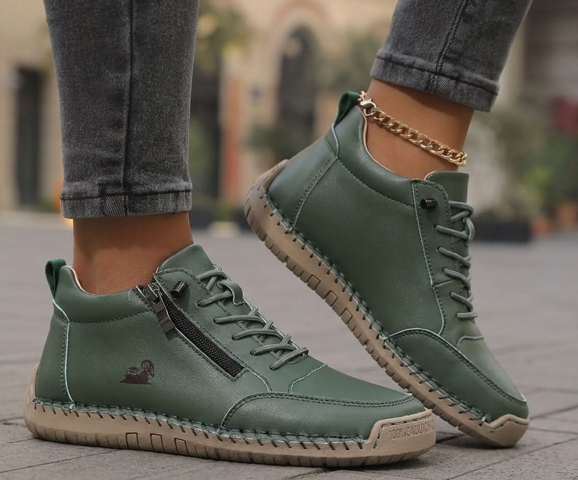 Sneakersy damskie wygodne, lekkie buty sportowe na co dzień i do chodzenia - Zielony