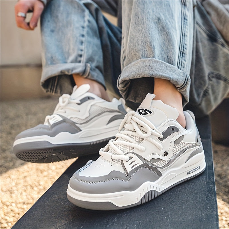 Sneakersy męskie miejskie, buty sportowe sznurowane na co dzień, na siłownię - view 6