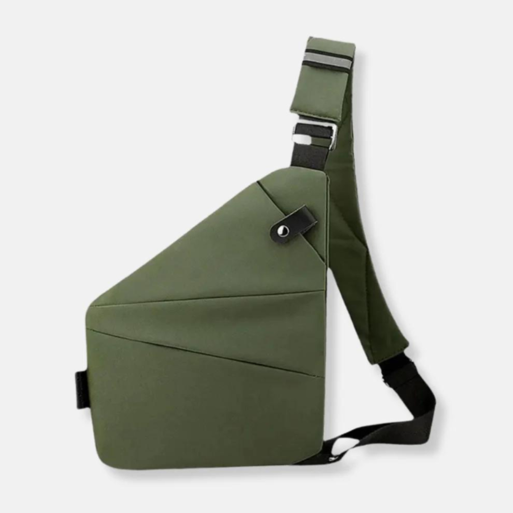 Torba na ramię antykradzieżowa crossbody z kieszenią RFID i ukrytymi zamkami, na co dzień i w podróż - Granatowy